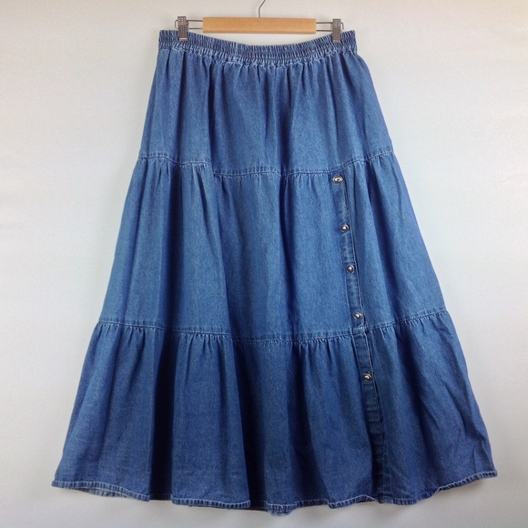 denim skirt cowgirl outfit